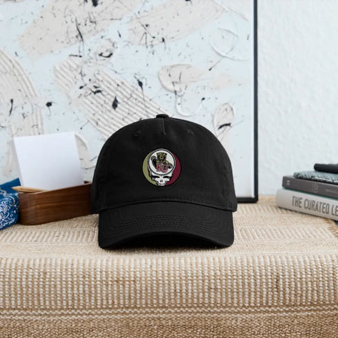Kutztown University Grateful Dead Stealie Dad Hat - black